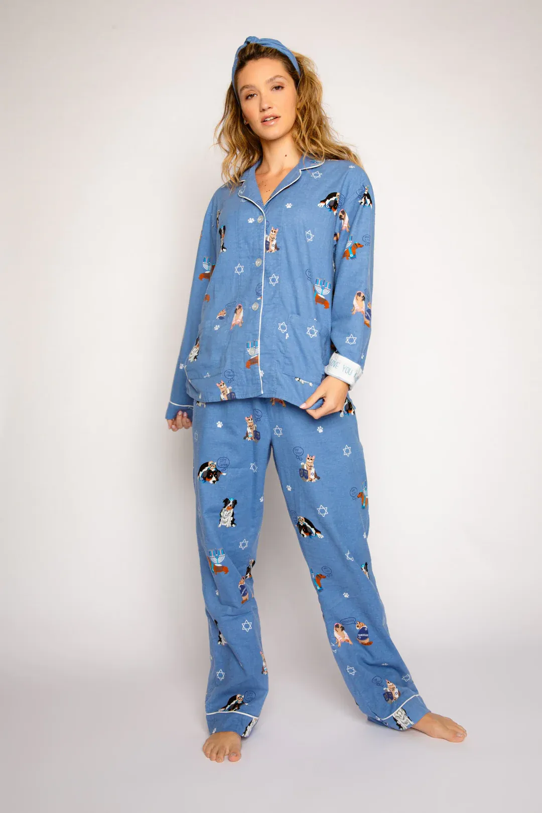 Hanukkah Flannel PJ Set