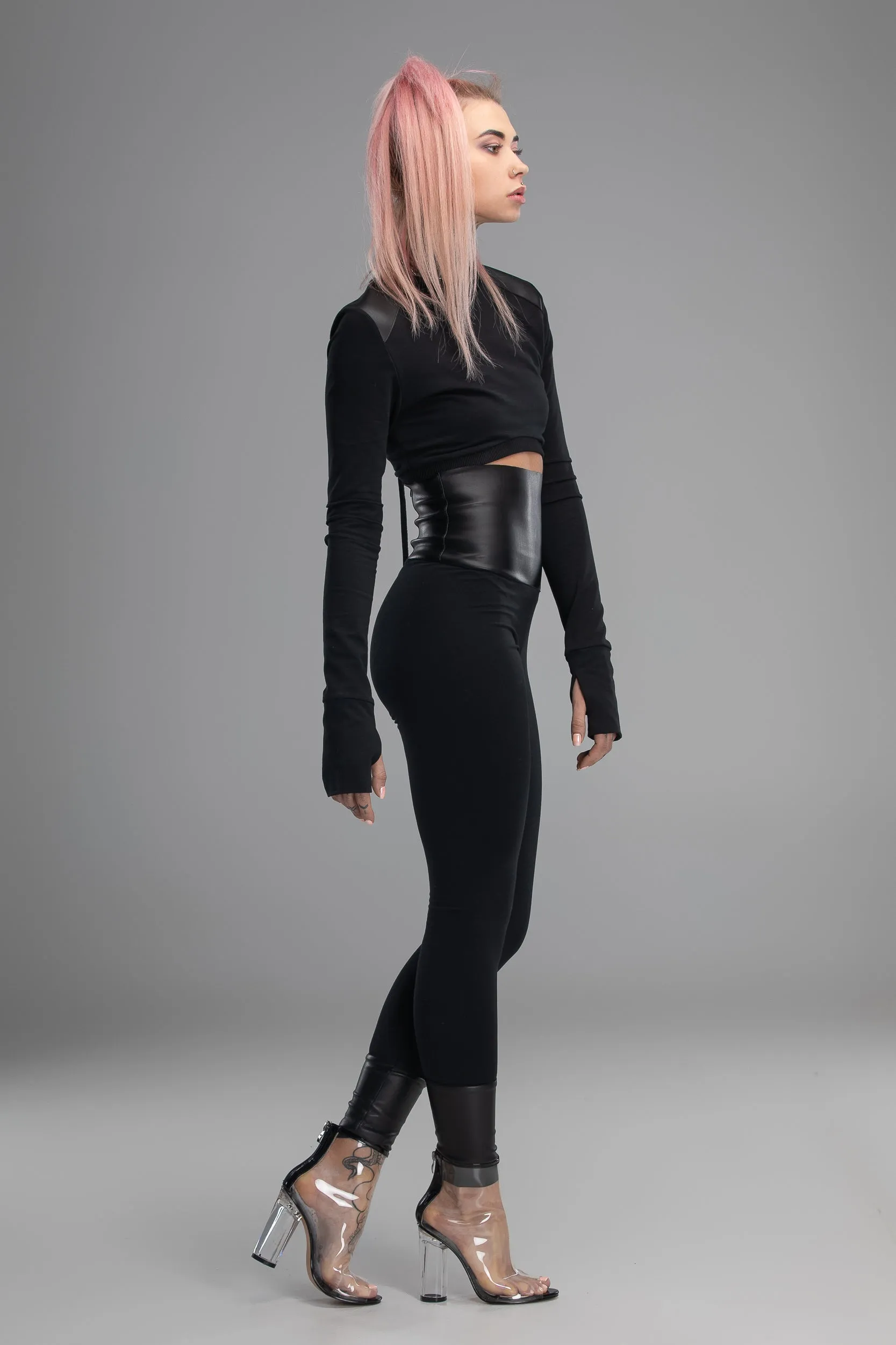 High waist corset leggings