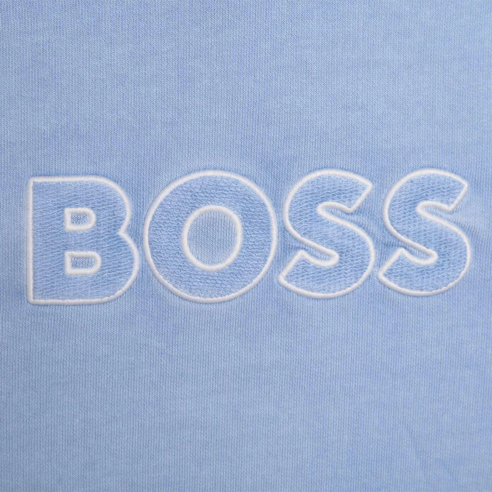 Hugo Boss Boys Fleece Hoodie_Pale Blue J25O47-77A