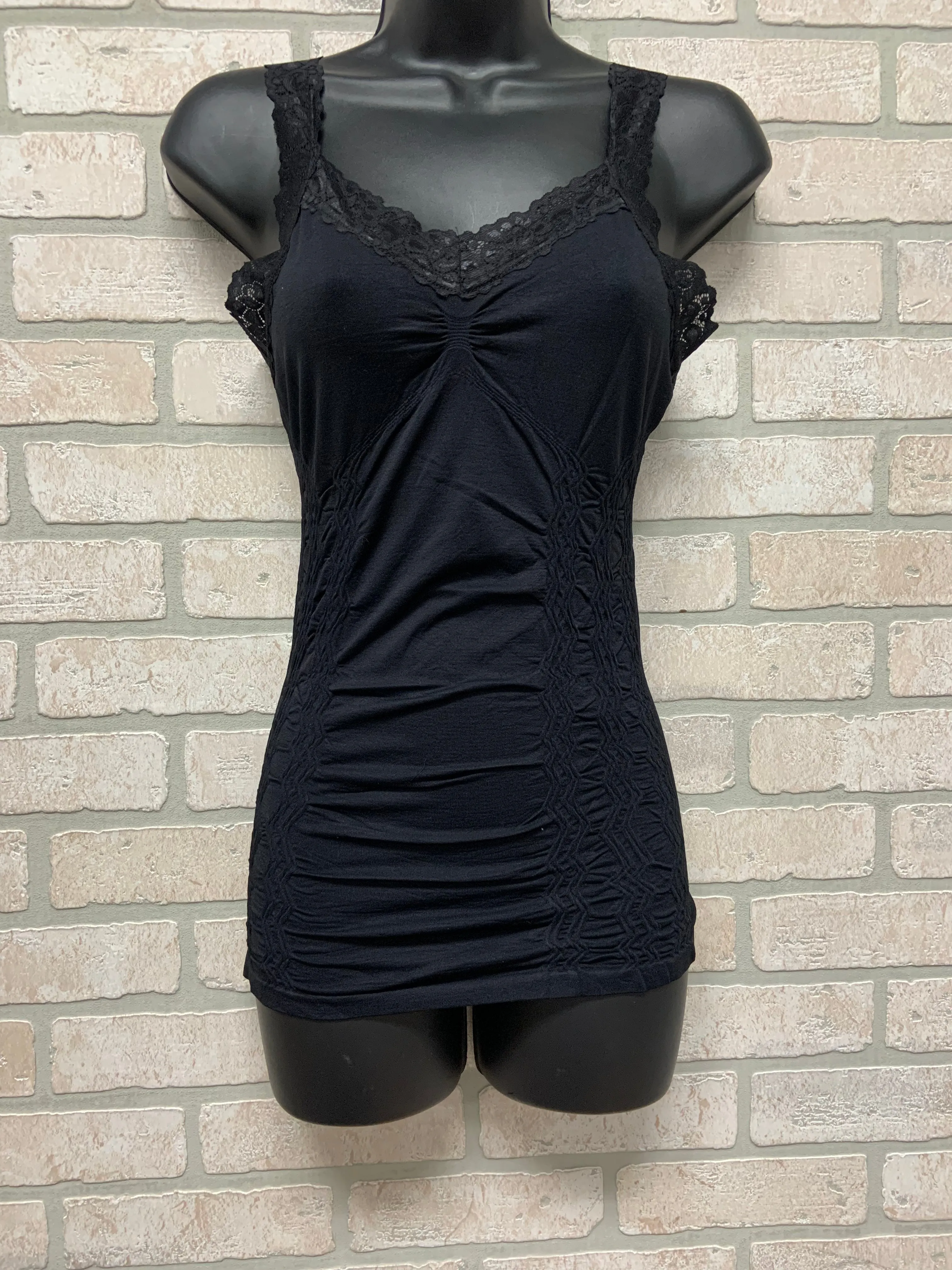 Jr Lace Cami - Black Tank Top