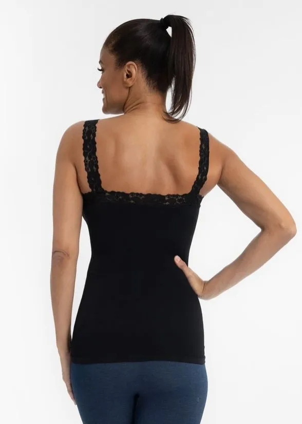 Jr Lace Cami - Black Tank Top