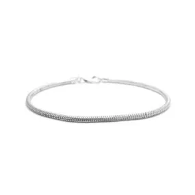 Ladies Silver Bead Bracelet