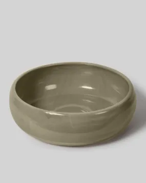 Large Australian Made Salad Bowl - Olive Green