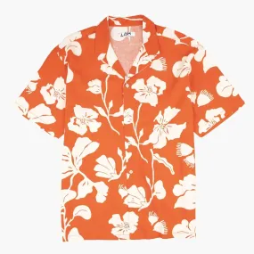 Linen Tropic Shirt (Orange)