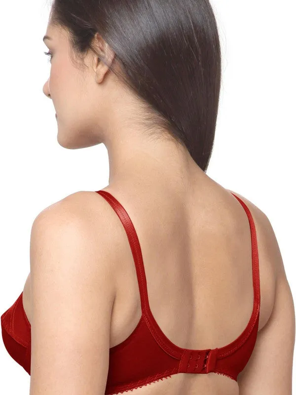 Lovable Maroon Non Padded Non Wired Full Coverage Bra L-2298-MAROON