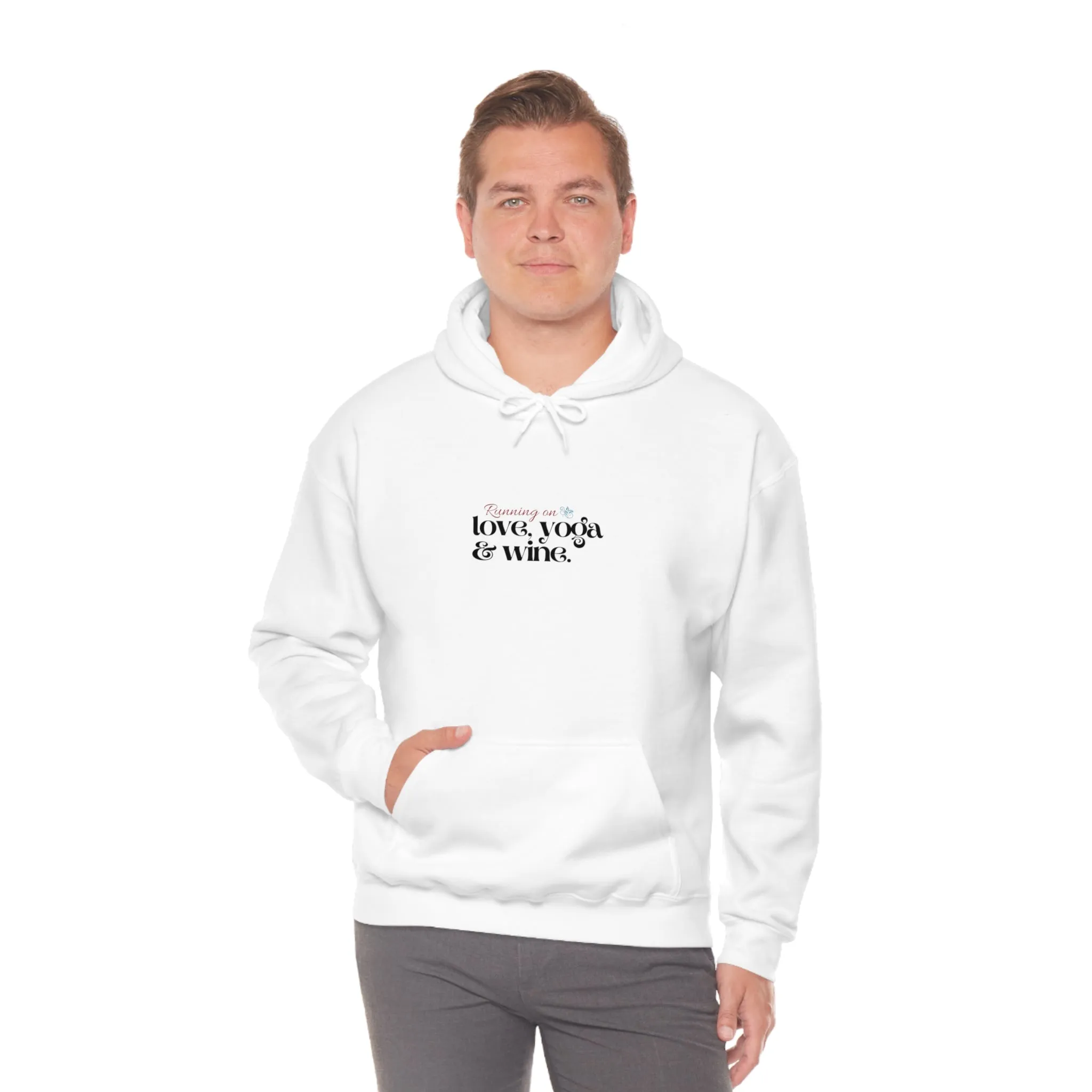 love, yoga & wine - Hooded Sweatshirt