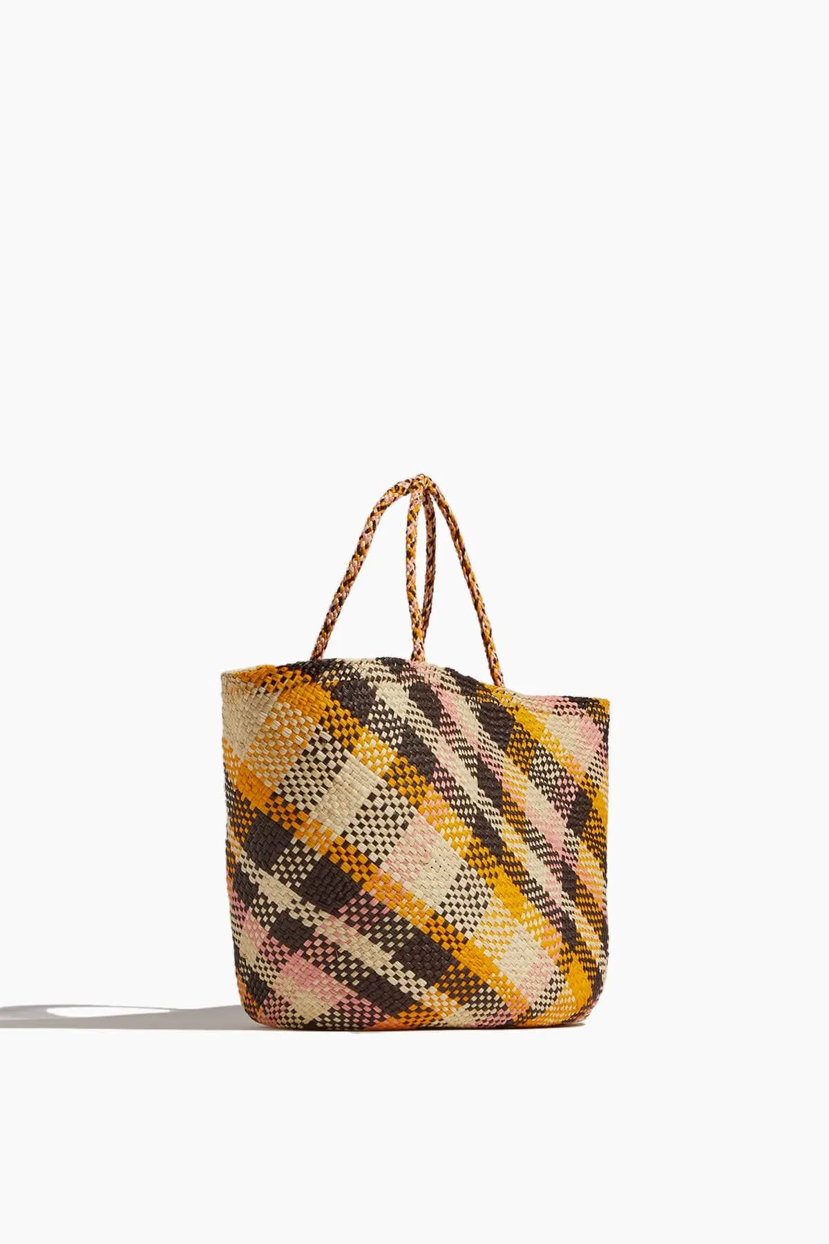 Mariana Large Basket Tote Bag in Madras