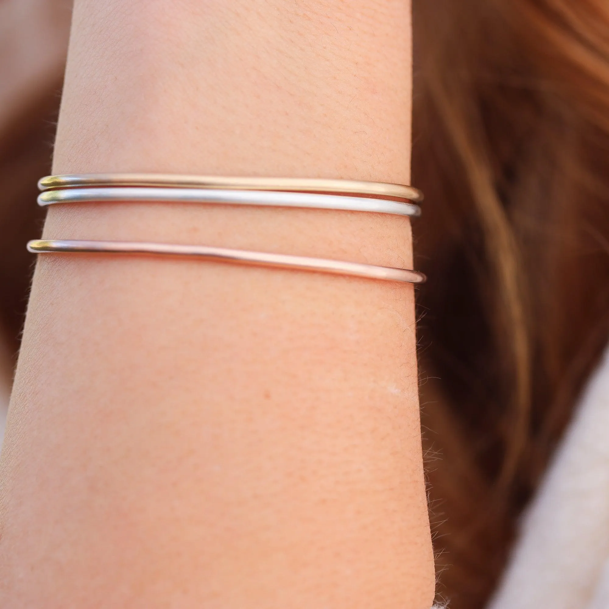 Matte Cuff in Gold Bracelet