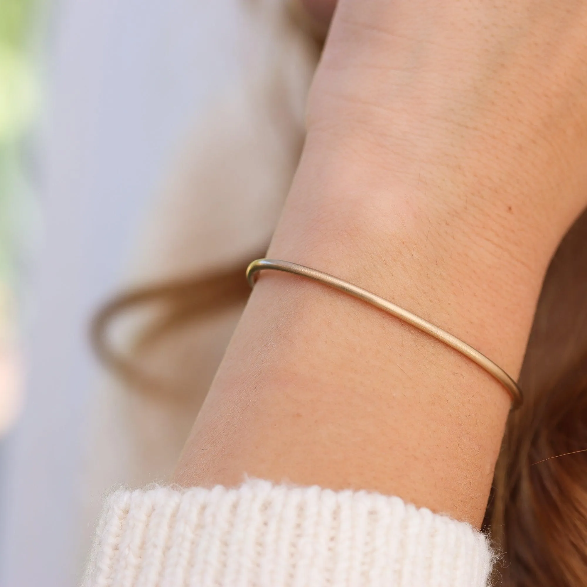 Matte Cuff in Gold Bracelet