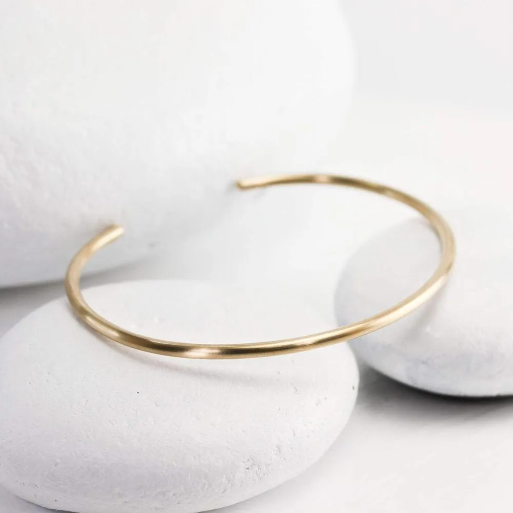 Matte Cuff in Gold Bracelet