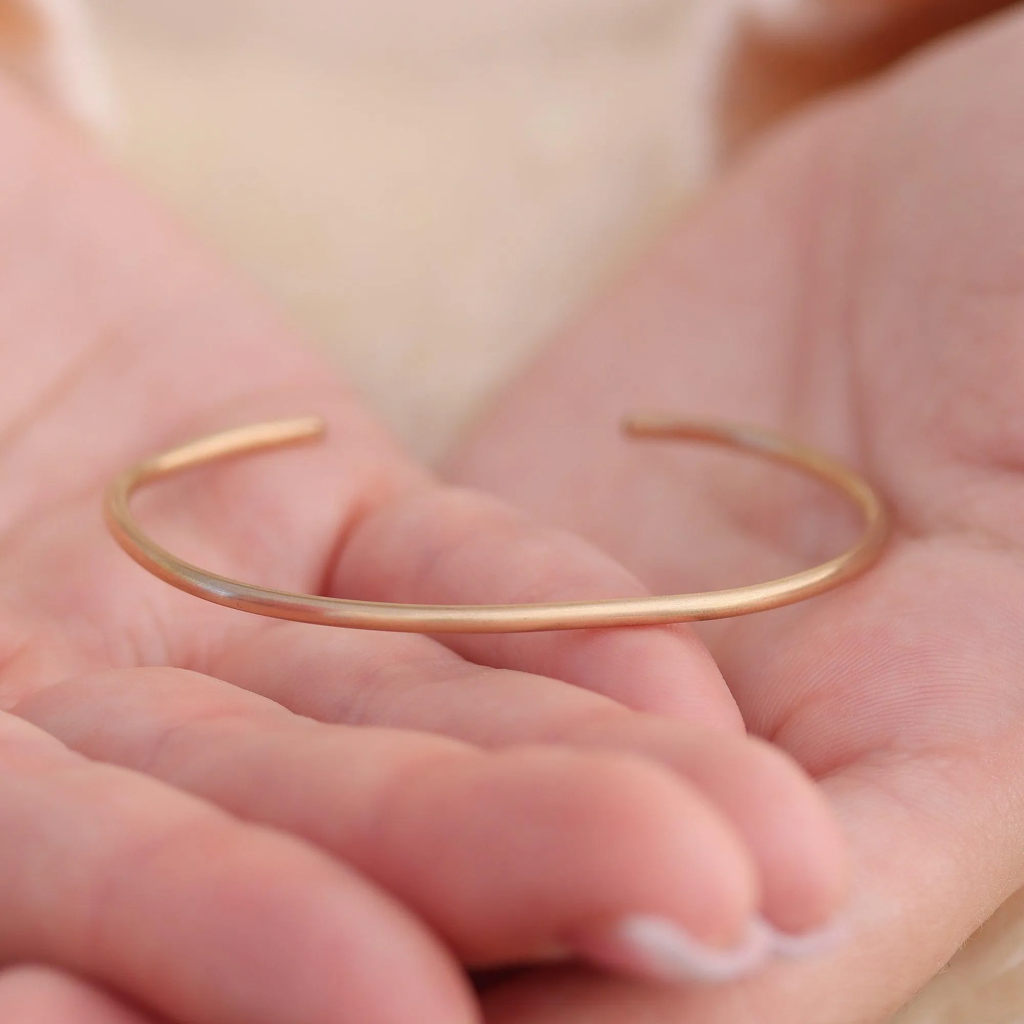 Matte Cuff in Gold Bracelet