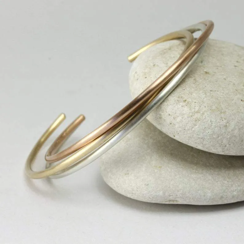 Matte Cuff in Gold Bracelet