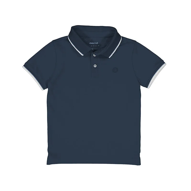 Mayoral Mini Short Sleeve Navy Polo_ 3148-53