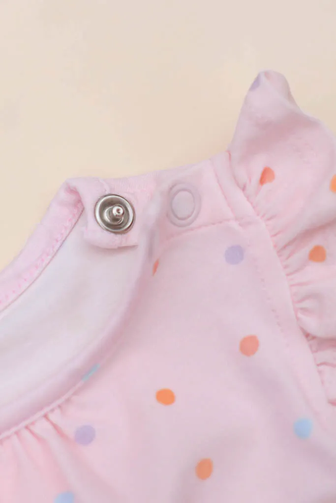 Millie Onesie - Pink Polka Dots