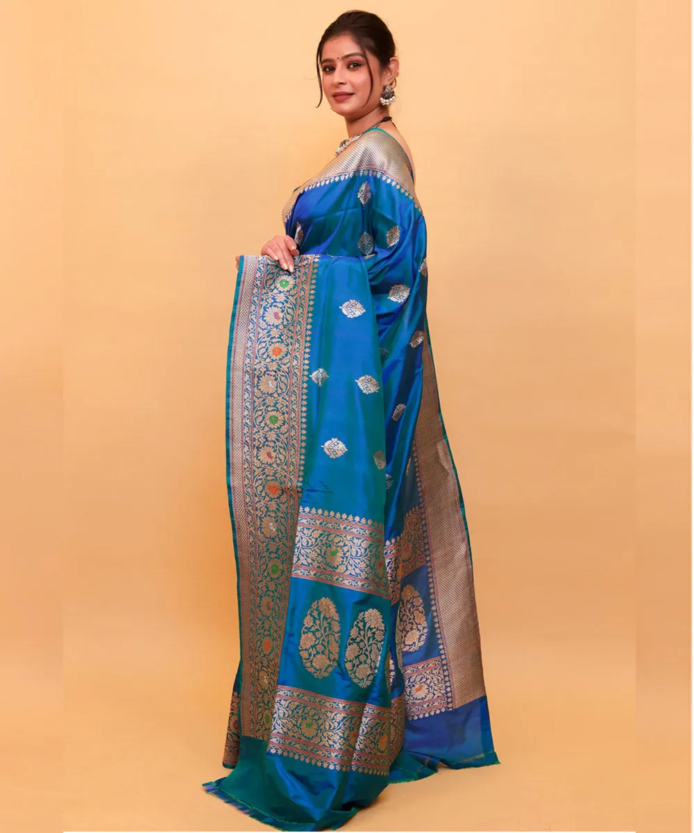 Morkanthi handwoven banarasi silk saree