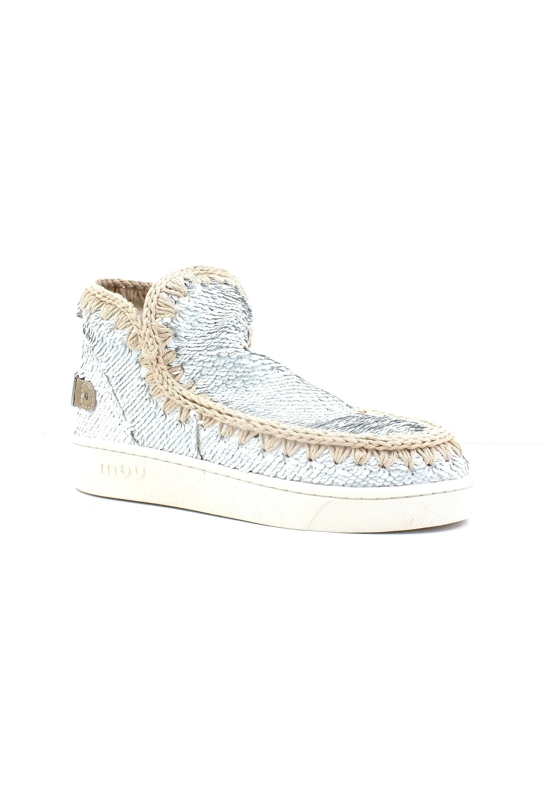 MOU Summer Eskimo Stivaletto Donna White Silver MU.SW211001G