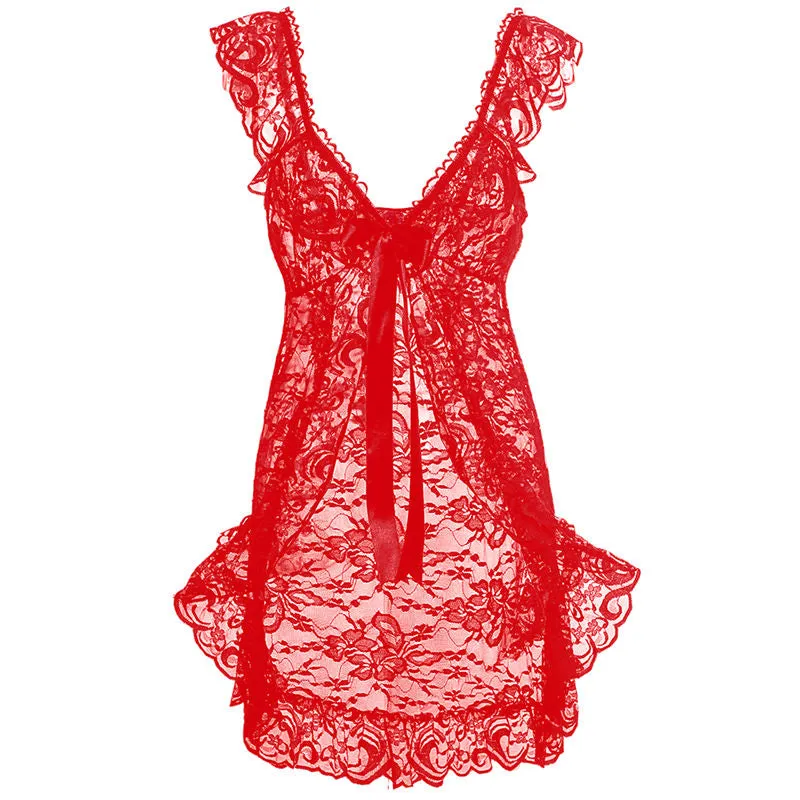 New Lingerie Sexy Women Lace Lingerie Babydoll Sleepwear