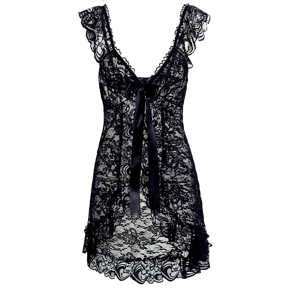 New Lingerie Sexy Women Lace Lingerie Babydoll Sleepwear