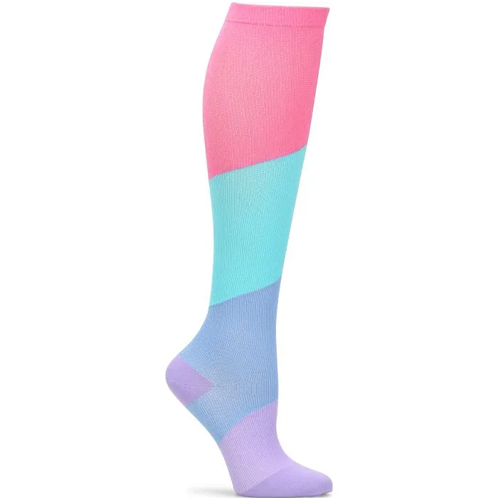 NurseMates Compression Socks - Color Block Bright