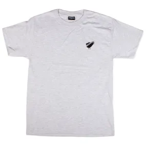 Orchard Embroidered Bird Tee Black/Ash