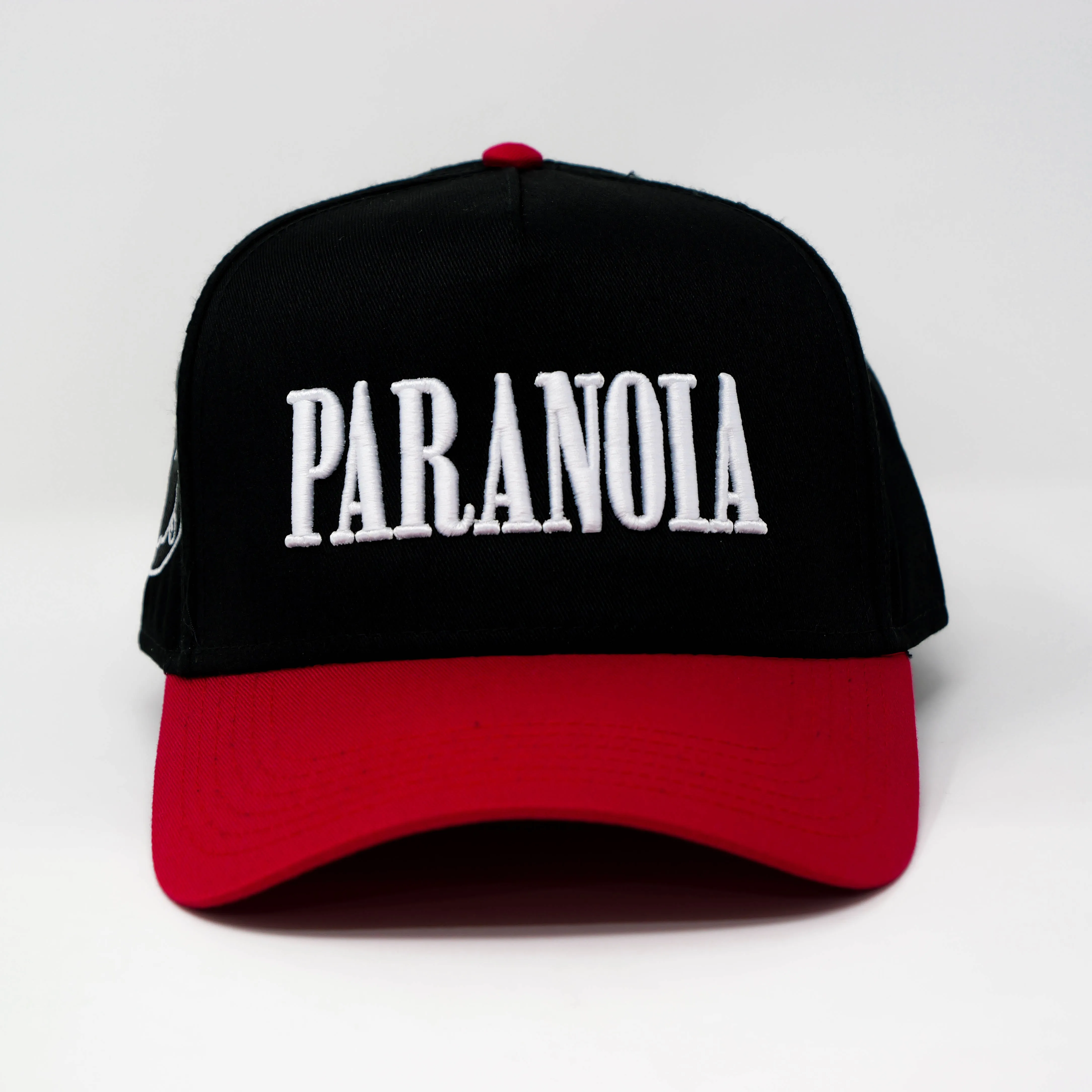 PARANOIA SNAPBACK HAT BLACK/RED