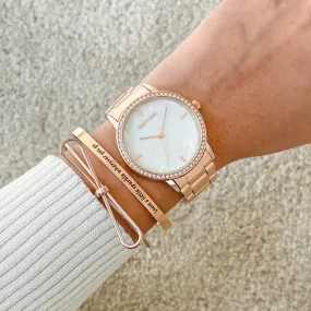 Pegasis Rosegold Watch Bracelet Stack