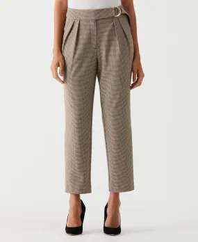 Petite Pleated Pant with Self Fabric Belt