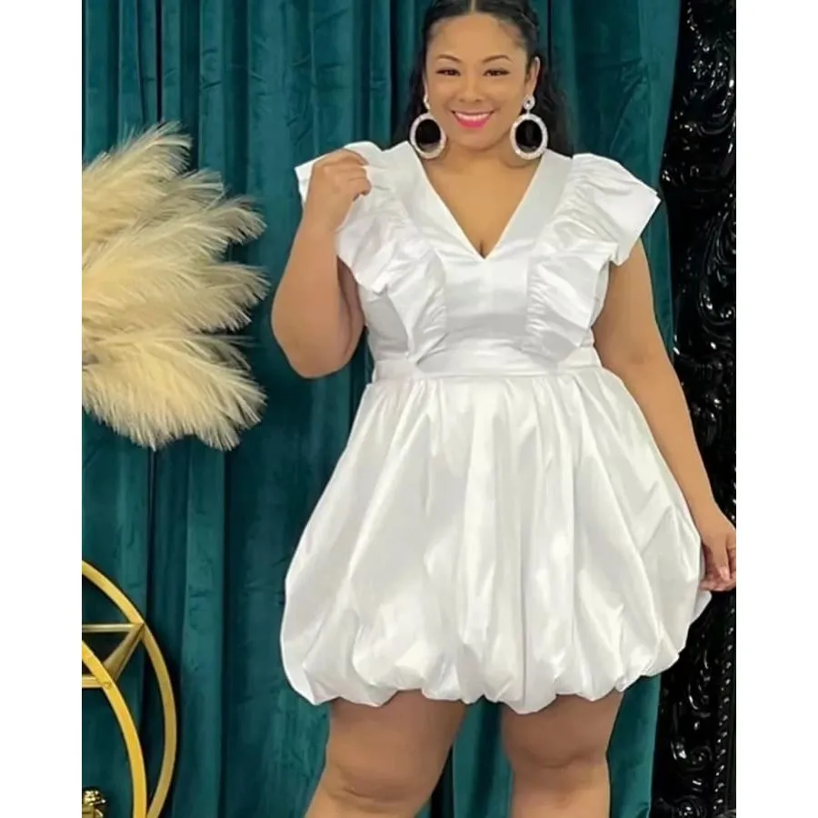 Plus Size Ruffle Bubbles Dress