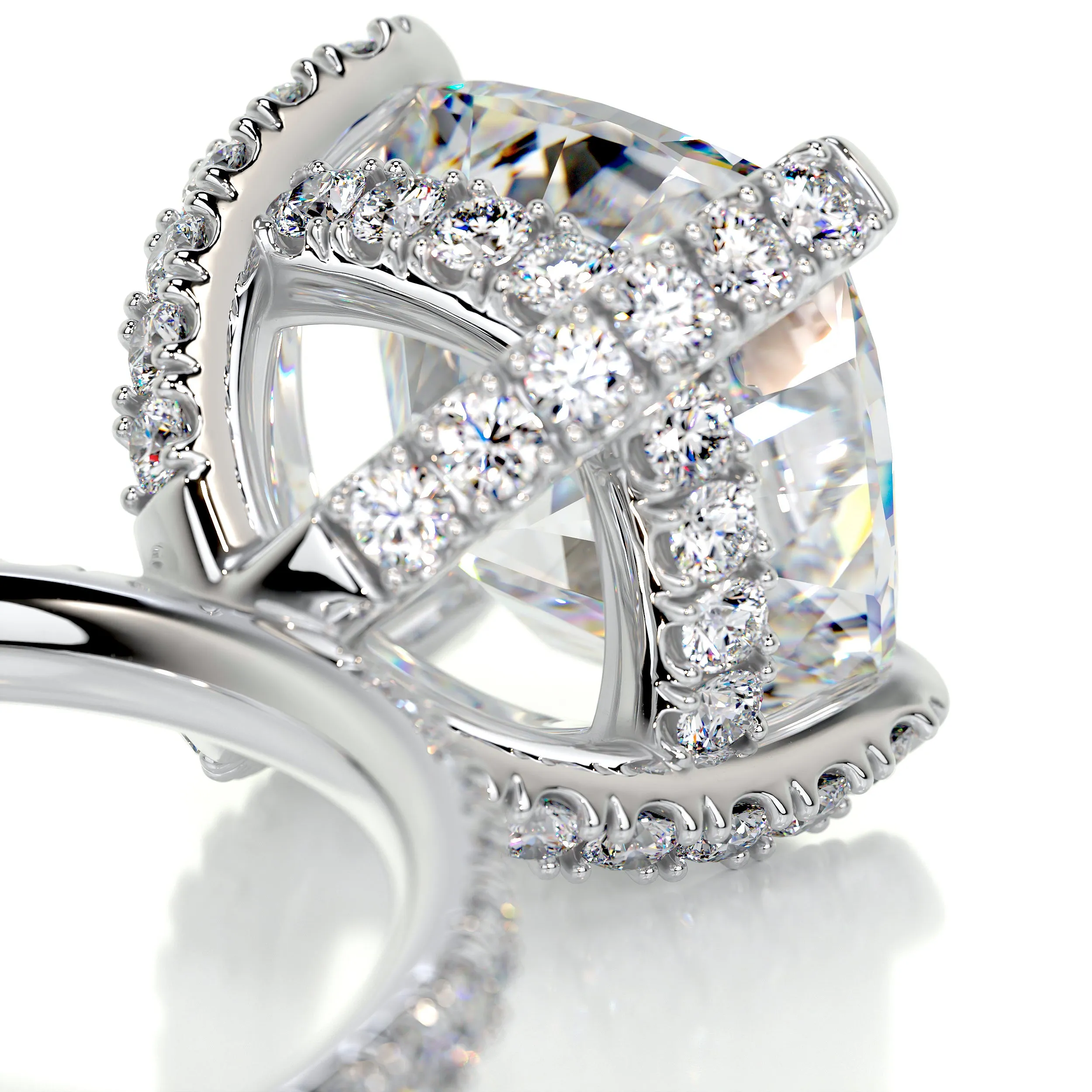 Quinn Moissanite & Diamonds Ring -Platinum