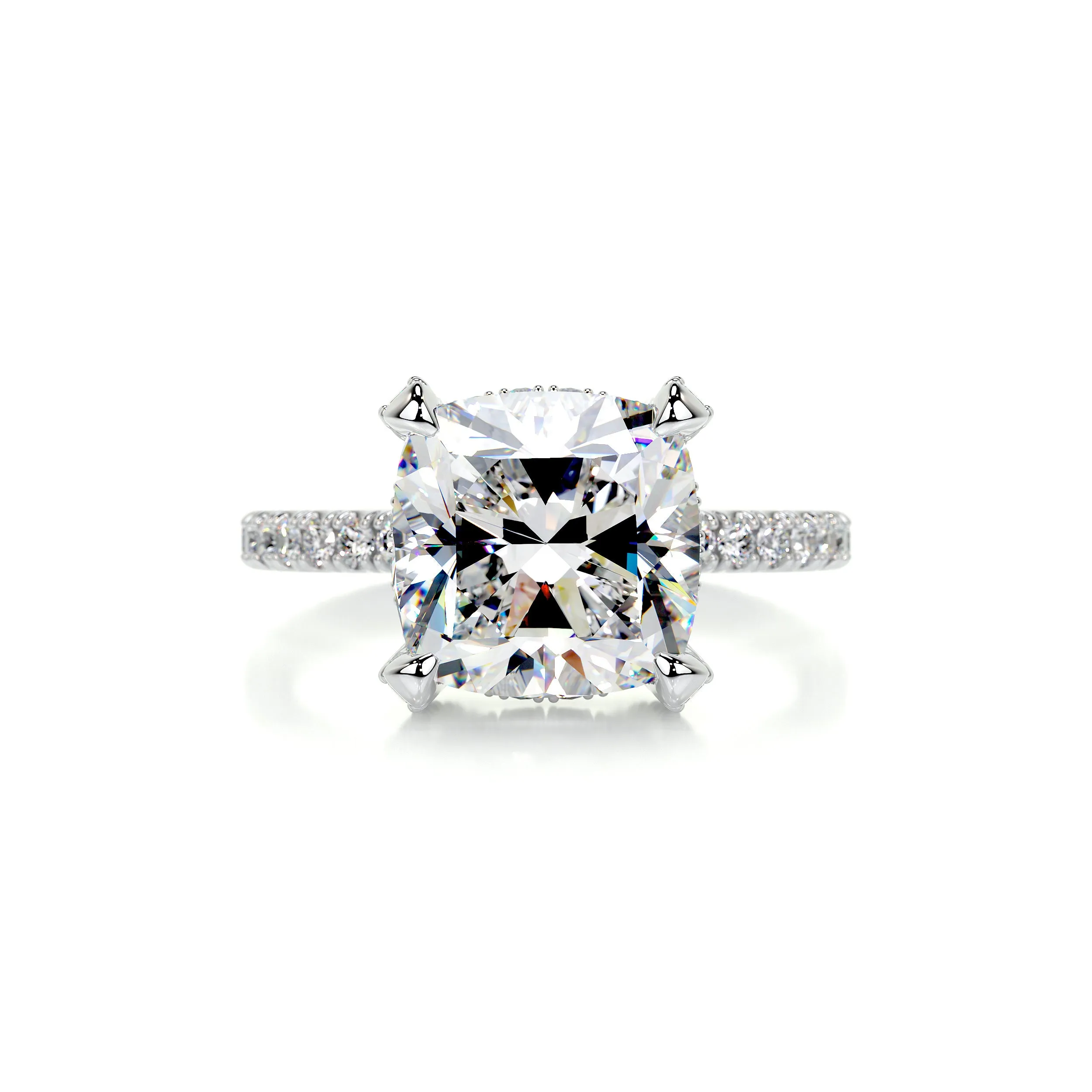 Quinn Moissanite & Diamonds Ring -Platinum