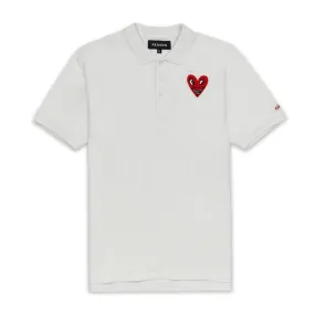 Reason Keith Haring Heart Logo Polo - White