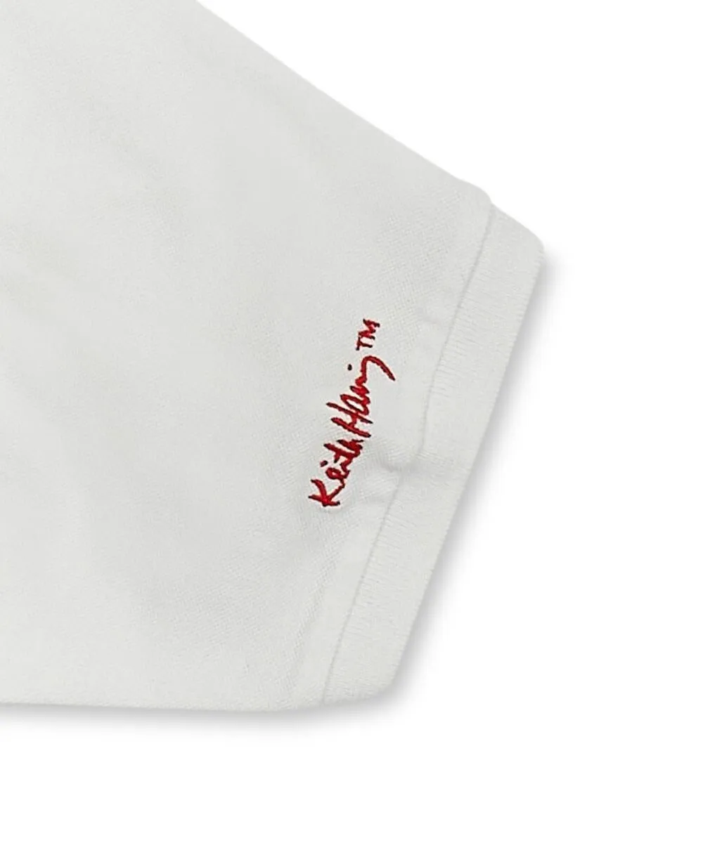 Reason Keith Haring Heart Logo Polo - White