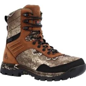 Rocky Men's Lynx 8" WP 400G Insulated Work Boot -Tan And White- RKS0593