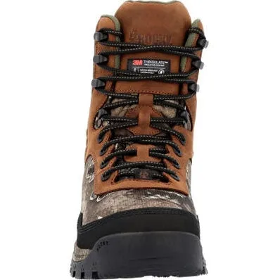 Rocky Men's Lynx 8" WP 400G Insulated Work Boot -Tan And White- RKS0593