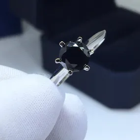 RSR_400 Black Moissanite Diamond Ring