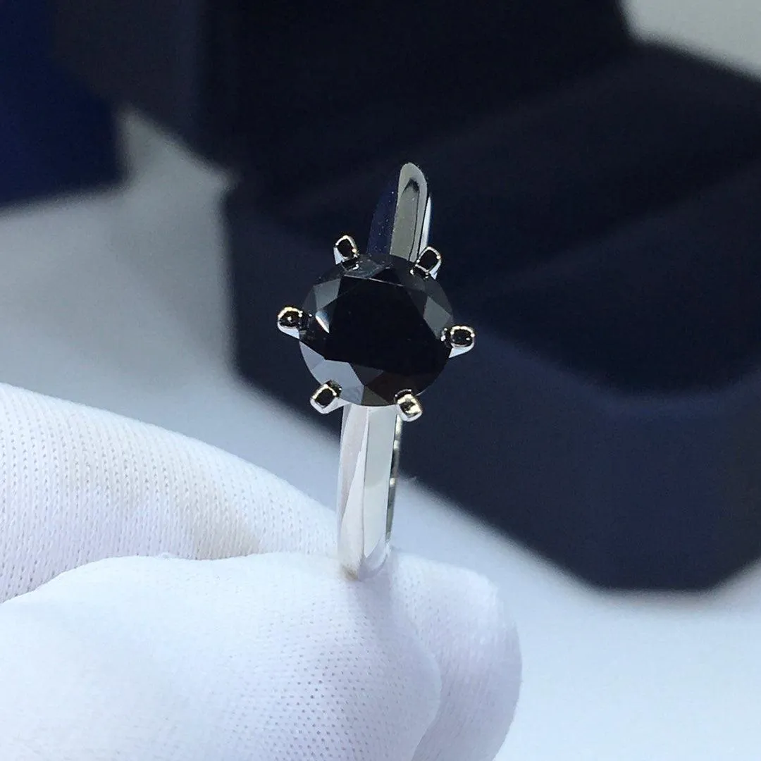 RSR_400 Black Moissanite Diamond Ring