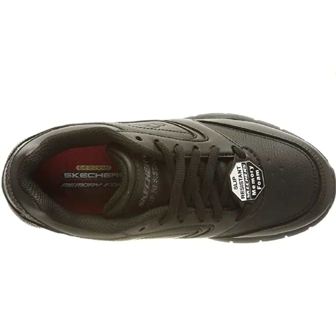 Scarpe da donna SKECHERS art. 77235EC/BLK sneakers nero casual e da lavoro