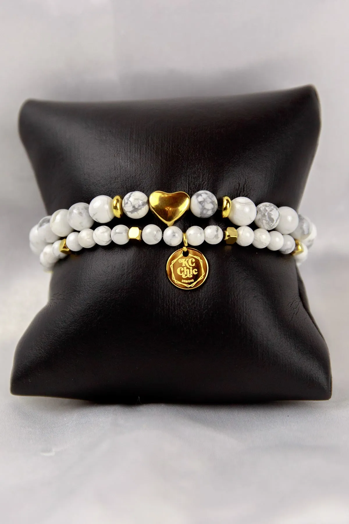 She's Cute Natural Stone Bracelet Duo