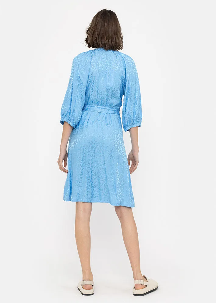 Soft Rebels Collins Harlow Wrap Dress SR223-716 Kjole - Azure Blue