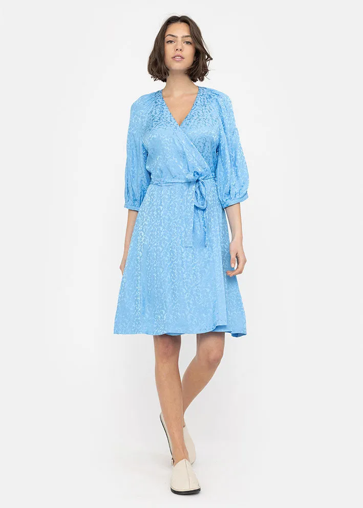 Soft Rebels Collins Harlow Wrap Dress SR223-716 Kjole - Azure Blue