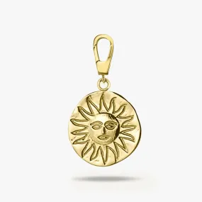 Sun Charm | 14K Solid Gold