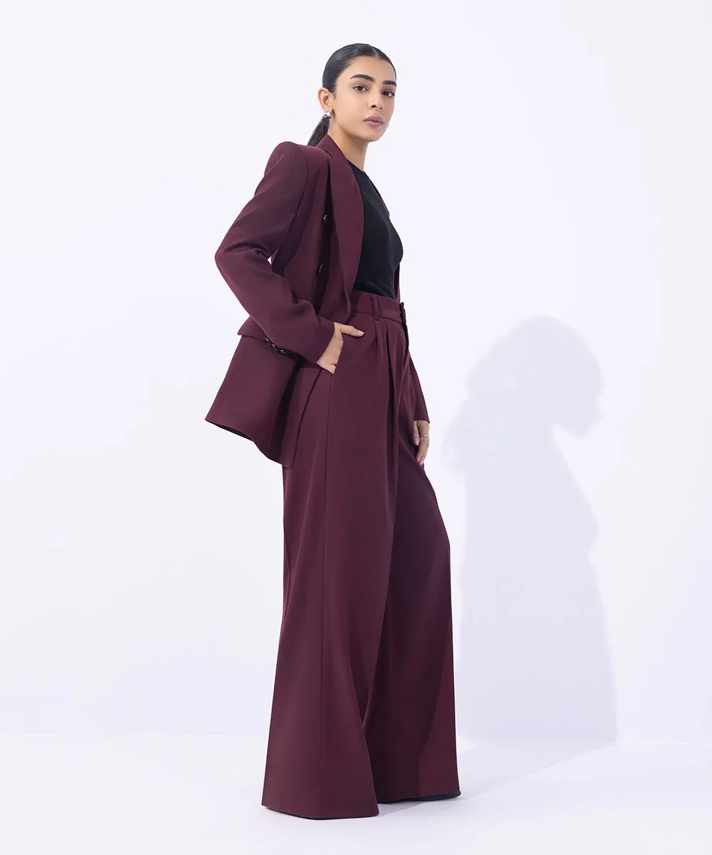 Tailored Wide Leg Trousers