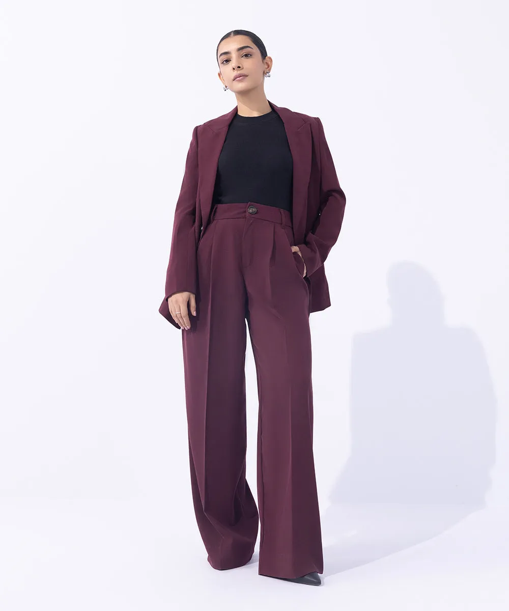 Tailored Wide Leg Trousers