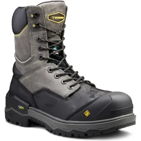 Terra Men's Gantry 8" Comp Toe WP Safety Work Boot -Gray- 4NRQGY