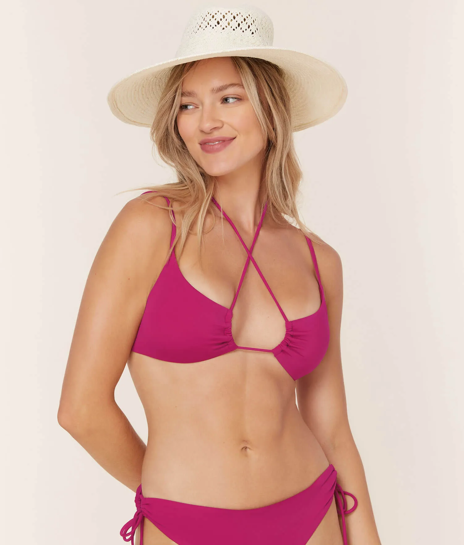 The Casablanca - Top - Eco Nylon - Magenta