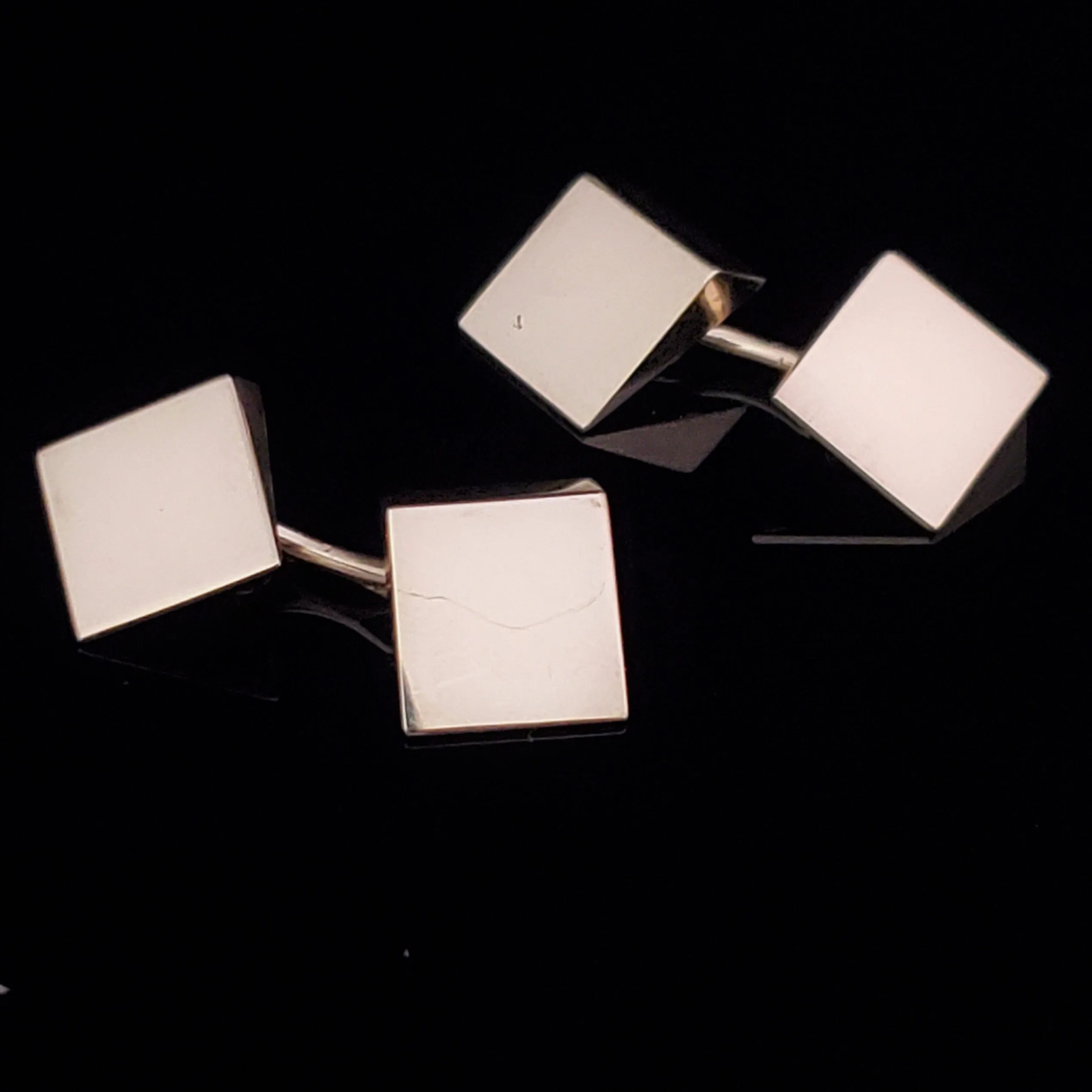 The Milan - Vintage CARTIER 14k Gold Geometric Cufflinks