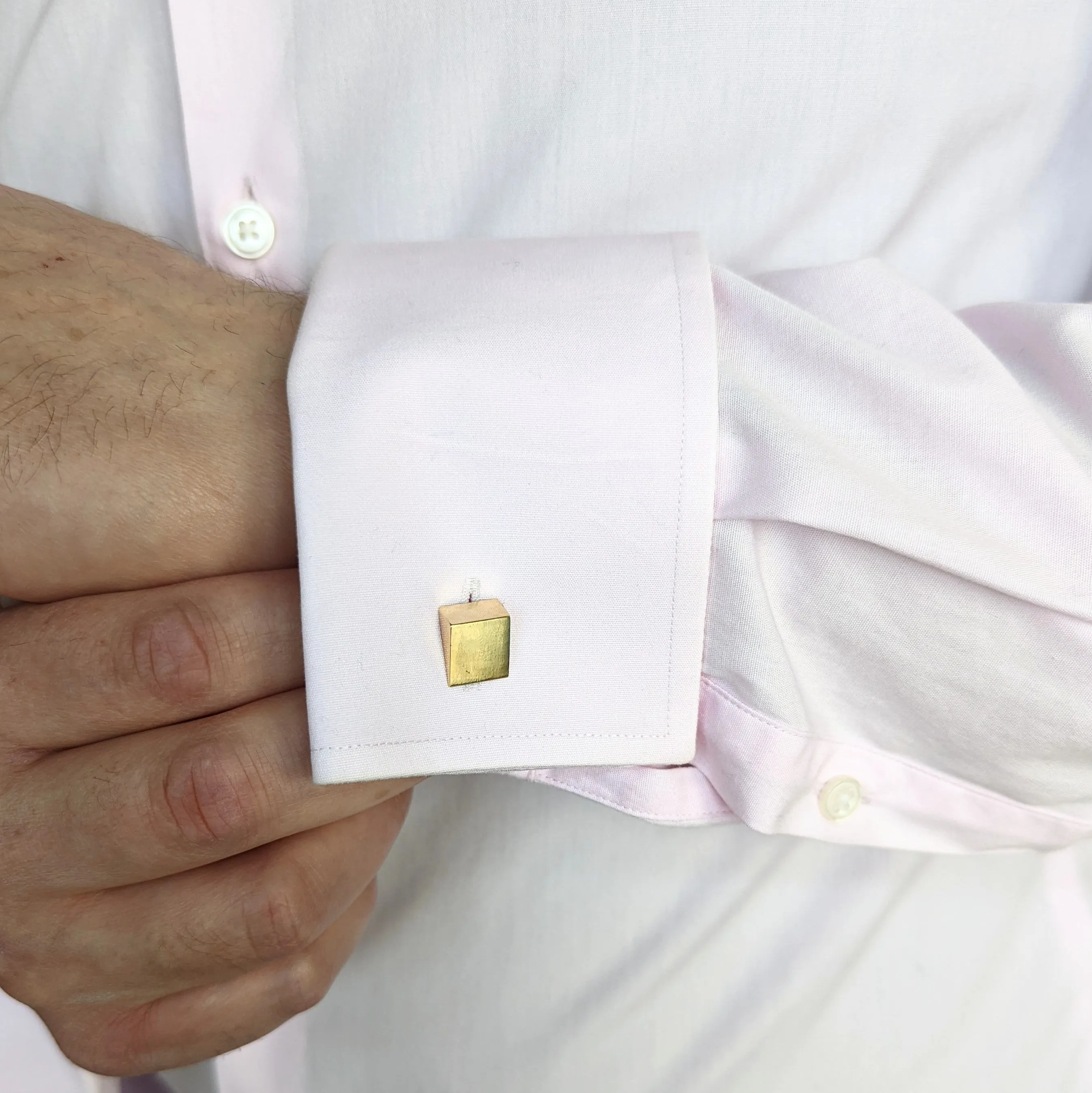 The Milan - Vintage CARTIER 14k Gold Geometric Cufflinks