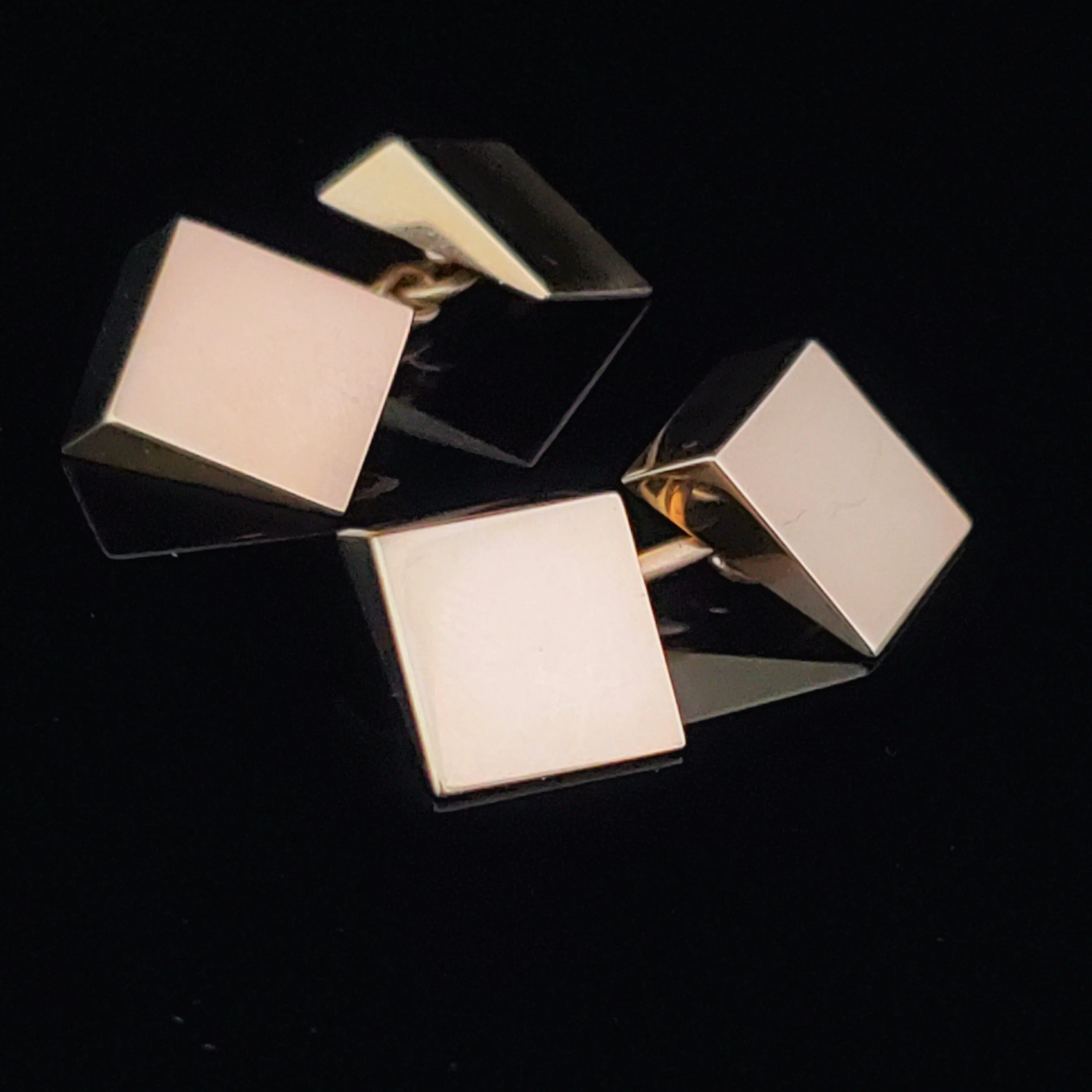 The Milan - Vintage CARTIER 14k Gold Geometric Cufflinks