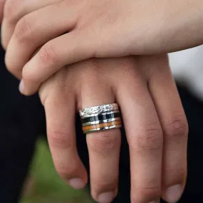 Two-Tone Wood Ring