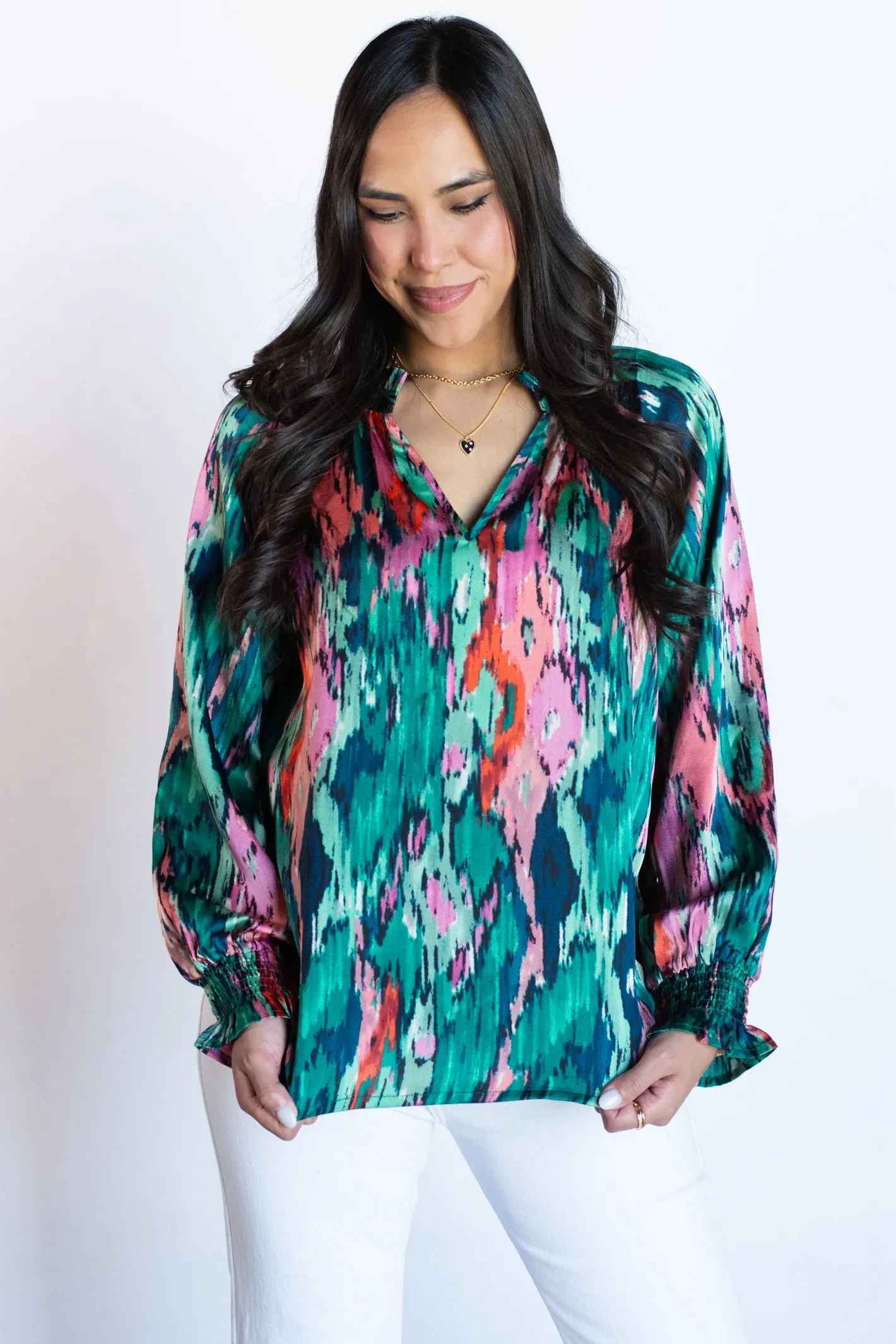 Up to Chance Multicolor Blouse